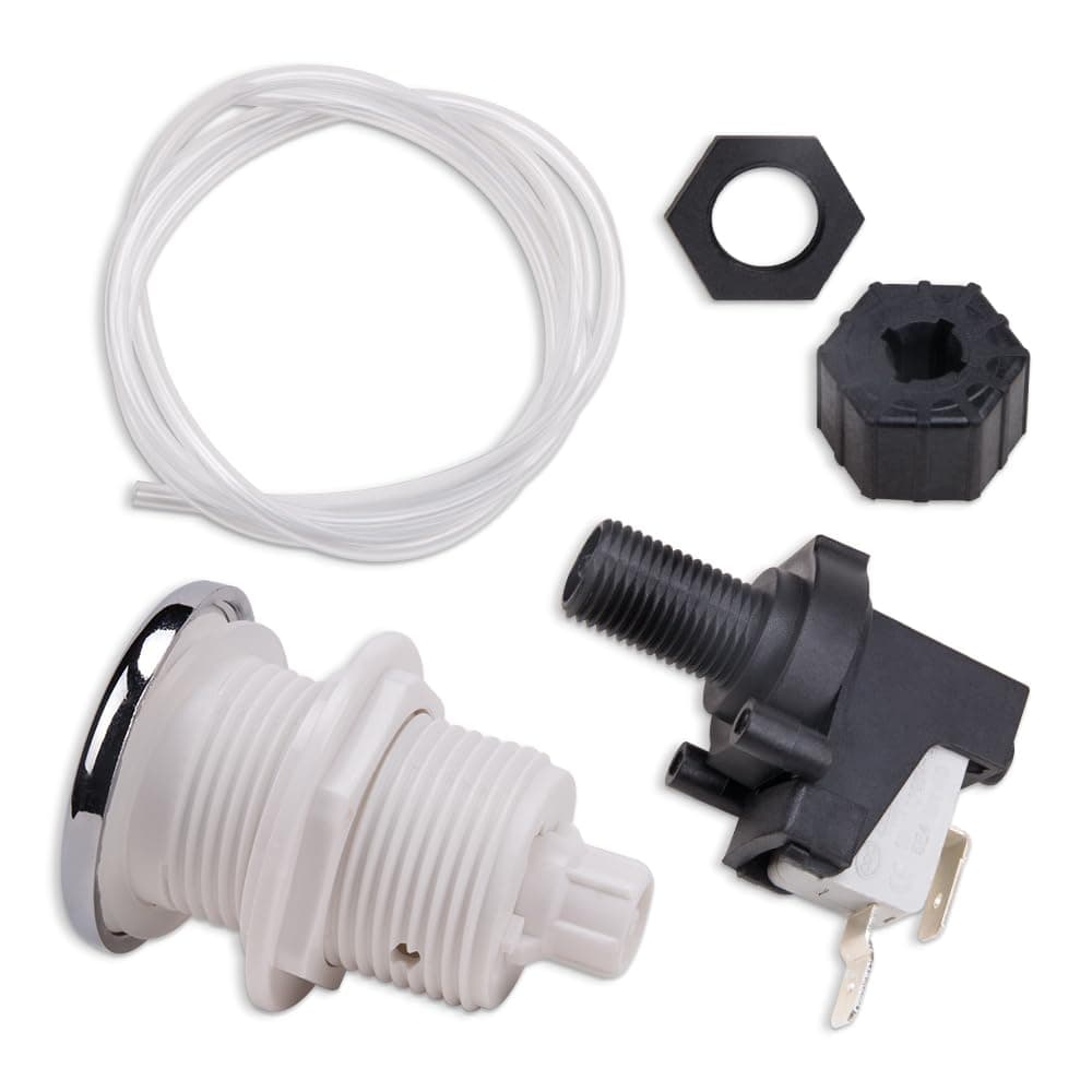 1 Set Pneumatic Switch for Garbage Disposal 16A On Off Push Button Switch for Bath Tub Spa Jetted Whirlpool Jet Set
