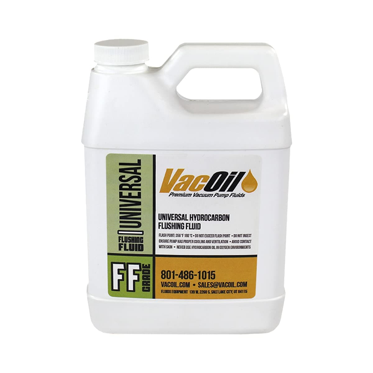 VacOil® FF Grade Vacuum Pump Flushing Fluid | 1 Quart for Edwards, Welch, Leybold, Agilent, Used for Internal Cleaning of Particles & Increase Vacuum Pump Life