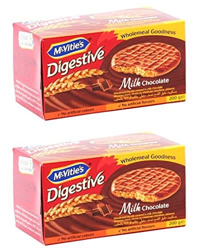 McVities Digestive Milk Chocolate Biscuit, 200 Gram (Pack of 2)
