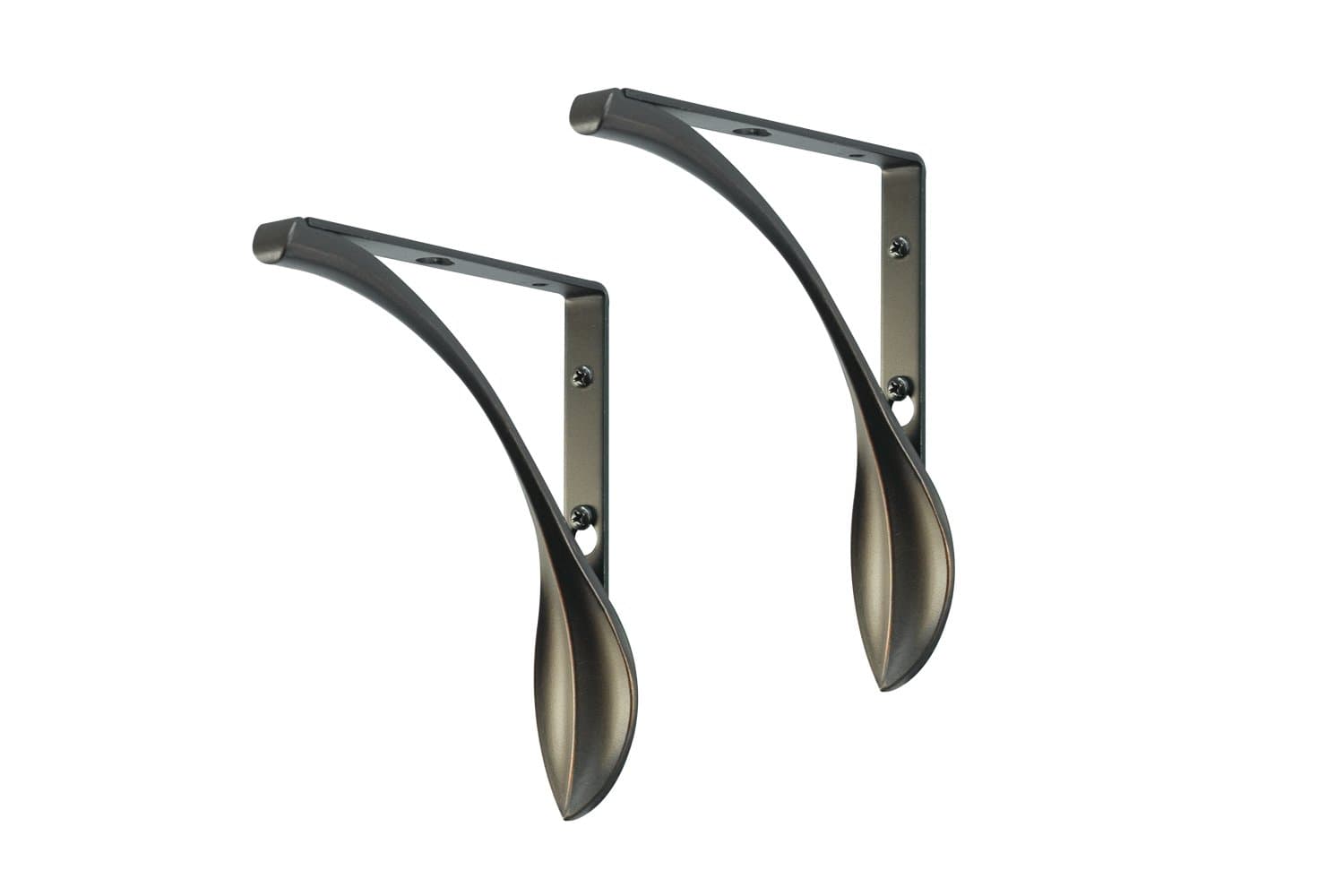 Decopolitan Oiled Bronze Leaves Bracket Pair