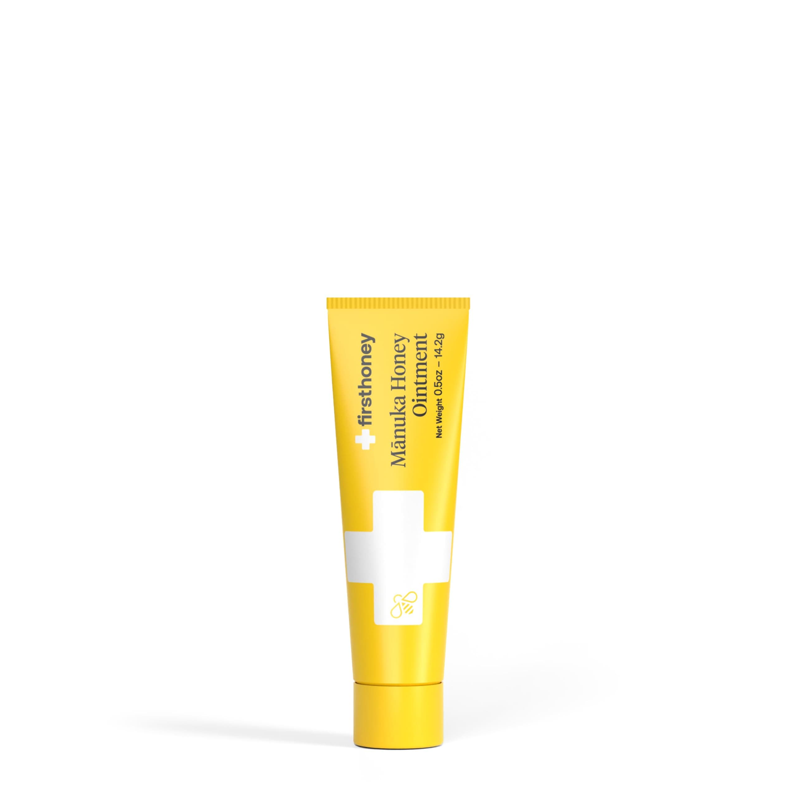 FIRST HONEY Wound Healing Ointment | 100% Active Leptospermum | Fast Relief & Skin Repair | Manuka Honey from New Zealand Antibiotic Free Burn Care|0.5 Ounce (Pack of 1)