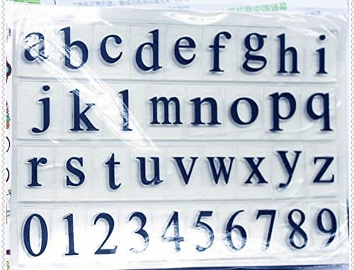 Lowercase Letter Series Clear Rubber stamp for DIY Scrapbooking Planner