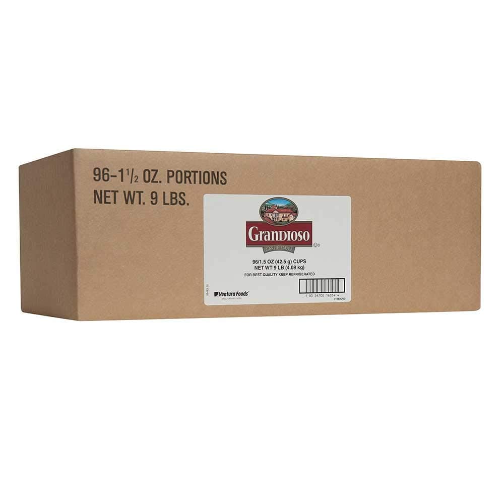Grandioso Garlic Liquid Sauce, 0.09 Pound Cup -- 96 per case.