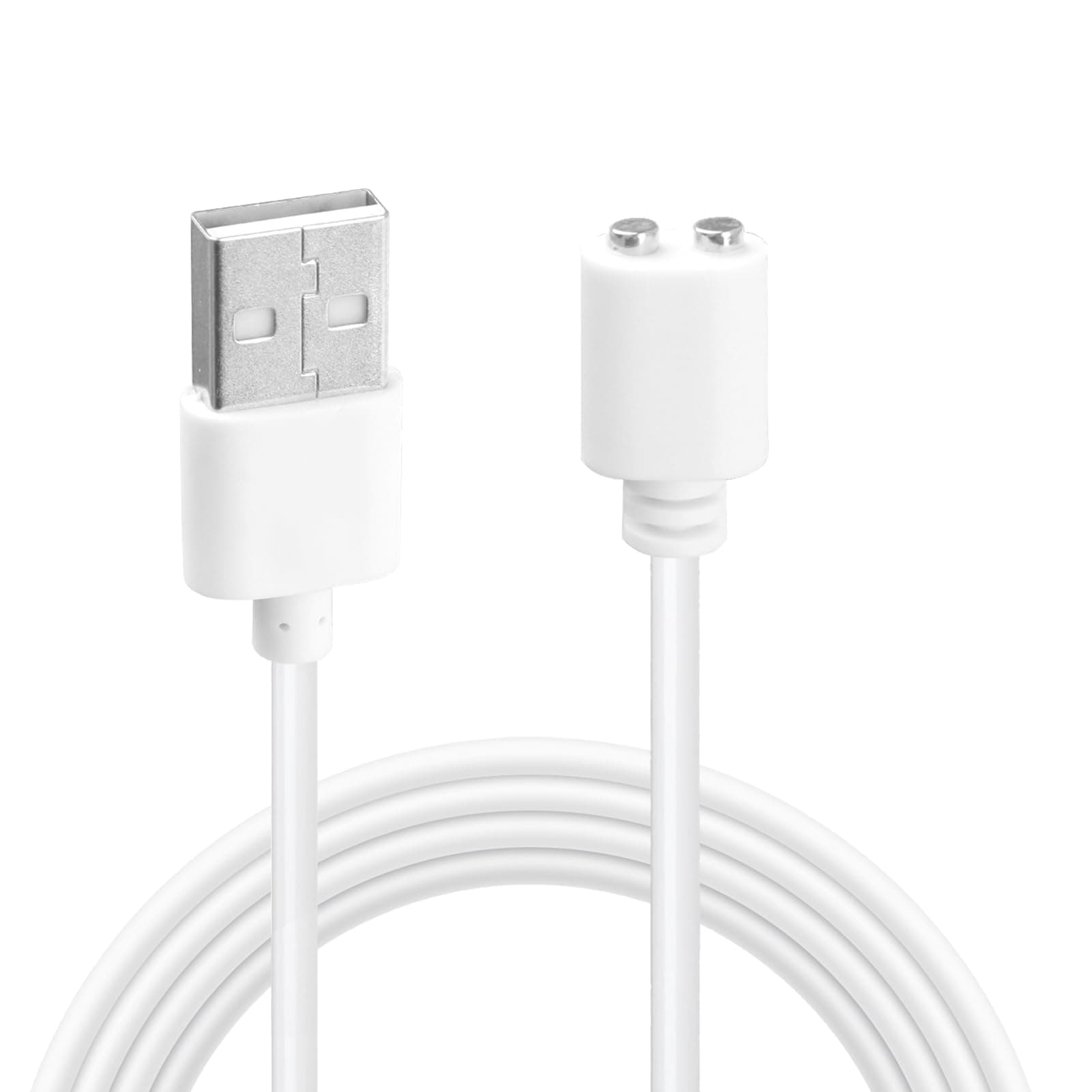 – Magnetic USB Charger Cable Replacement Charging Cord with Strong Magnet Compatible with Wireless Massager Smart Devices Long-Lasting Safe Charging Solution Universal Compatibility 7mm Dual Pin 0.8m