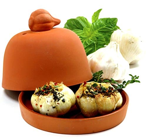 Norpro Large Terra Cotta Glazed Base Garlic Baker