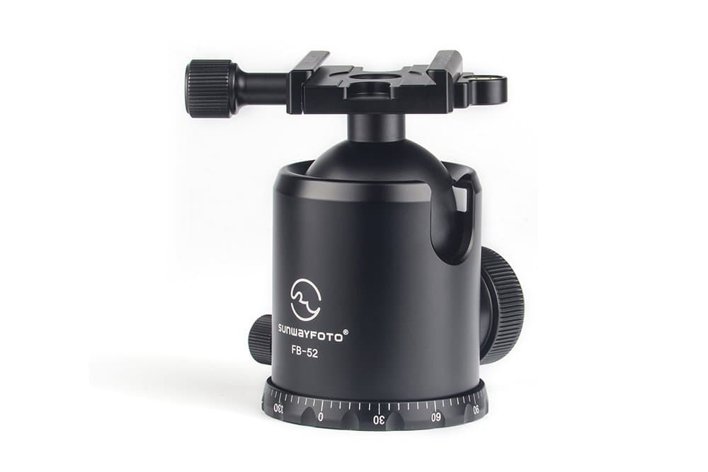 FB-52 52mm Tripod Ball Head Arca/RRS Compatible 44lb Max Load Sunway