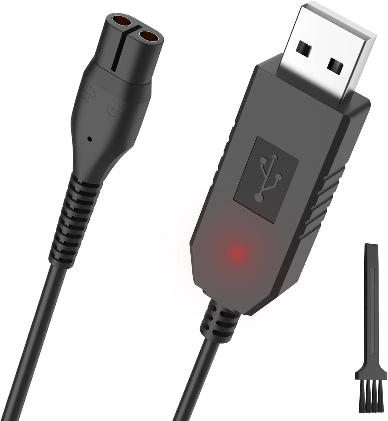 Newding 4.3V A00390 Charger Cable Compatible with Philips One Blade QP2520, QP2620, MG3720, MG3730, MG5730, BT3206, MG3710, MG5720, BT3208 Shaver Charging Cable, 5ft USB Razor Power Cord