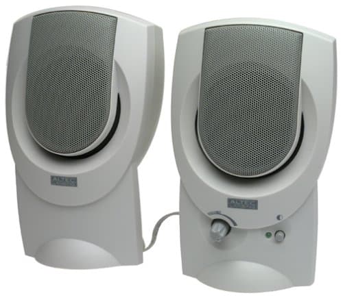 Altec Lansing AVS200 2.0 Computer Speakers (2-Speaker, White)
