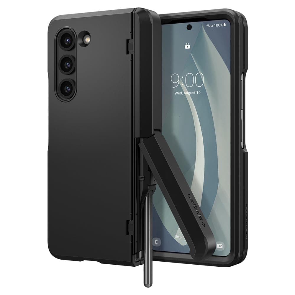 Spigen Tough Armor Pro P for Samsung Galaxy Z Fold 5 Case, Galaxy Z Fold5 Back Cover (2023) - Poly Carbonate|Black