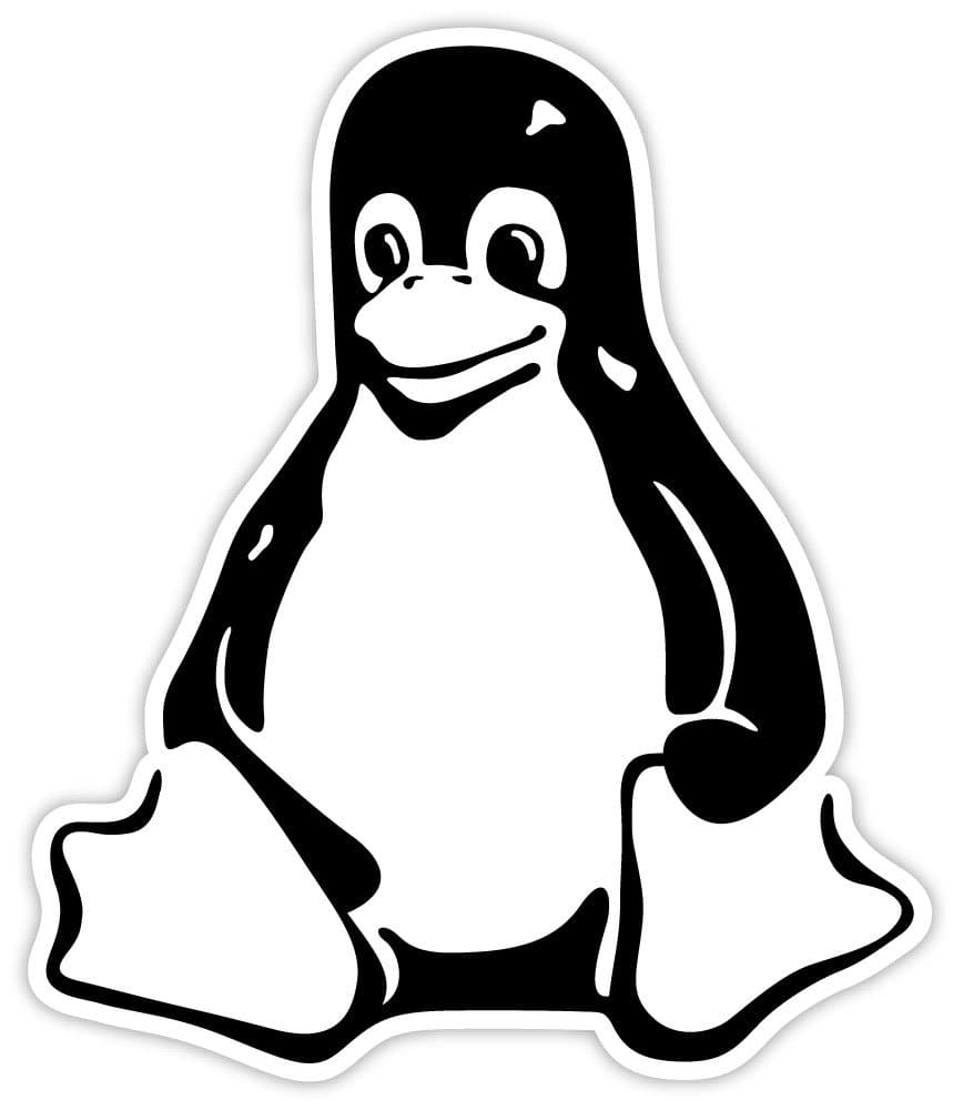 szstickersLinux Tux Penguin sticker decal 4" x 5"