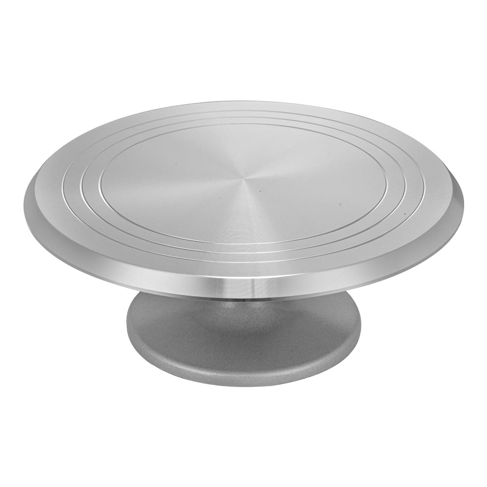 12 Inches Cake Turntable Cake Decorating Turntable, Rotating Turntable Serving Tray, Revolving Cake Platter, Round Cake Stand Rotating Cake Turntable, Aluminium Alloy Revolving Cake Stand for Cake