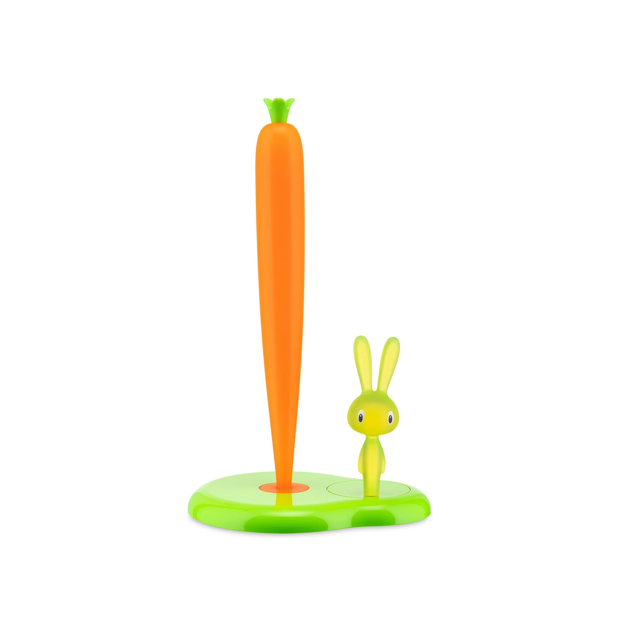 A di Bunny and Carrot Kichen Roll Holder Tall, Green