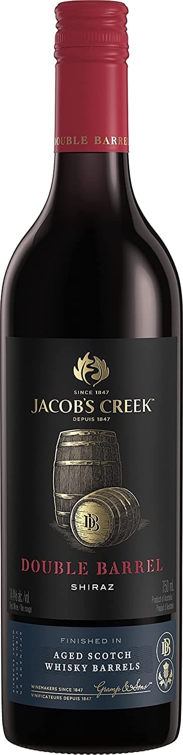 Jacob's Creek Double Barrel Matured Shiraz Red Wine, 75 cl