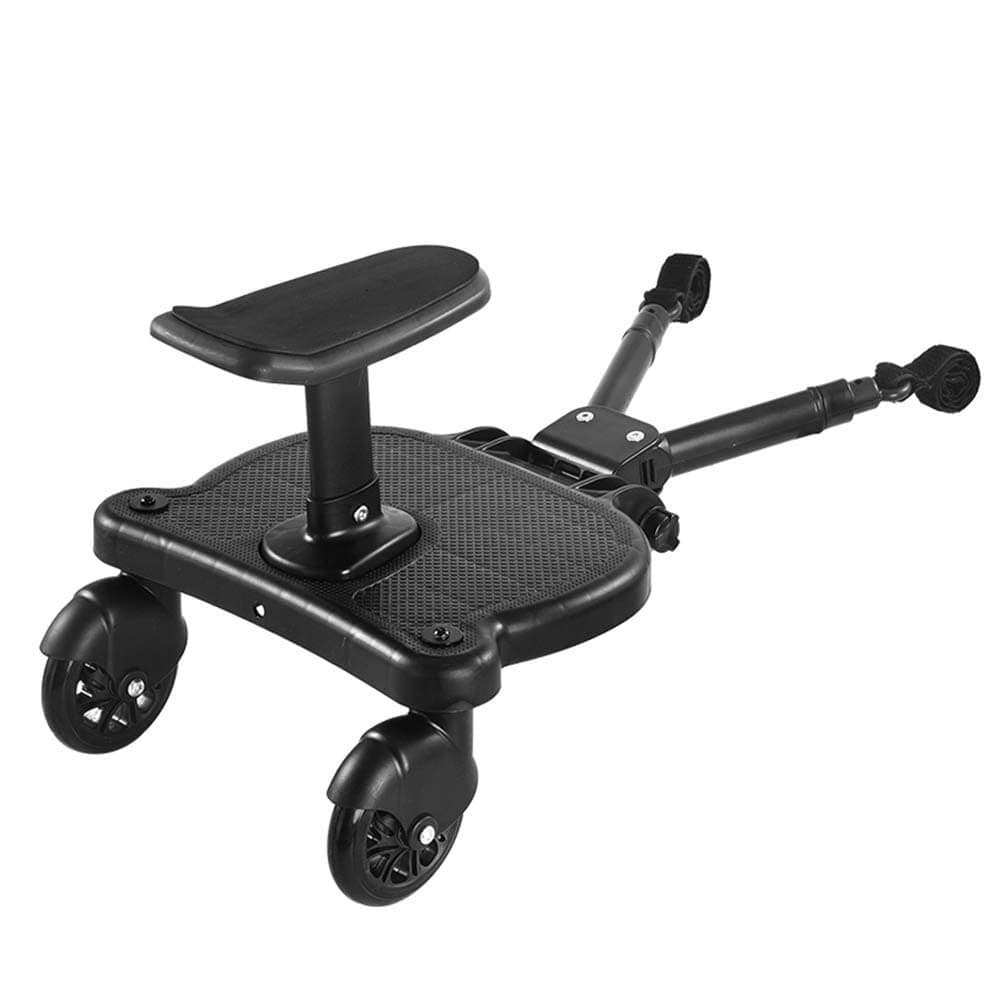 Universal Stroller Board Buggy Board with Detachable Seat-2-in-1 Sit and Stand Baby Stroller Rider Board Stable Stroller Glider Board Stroller Ride Board Fit for Most Brands' Stroller