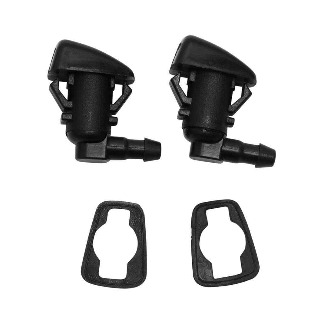 ZHParty 2 Pcs Front Windshield Washer Nozzle Wiper Spray Jet Kit fit for 11-17 Jeep Grand Cherokee WK2, 11-14 Dodge Grand Caravan, 11-18 Dogde Durango - Replace OEM# 68269108AA, 55372143AB, 68260443AA