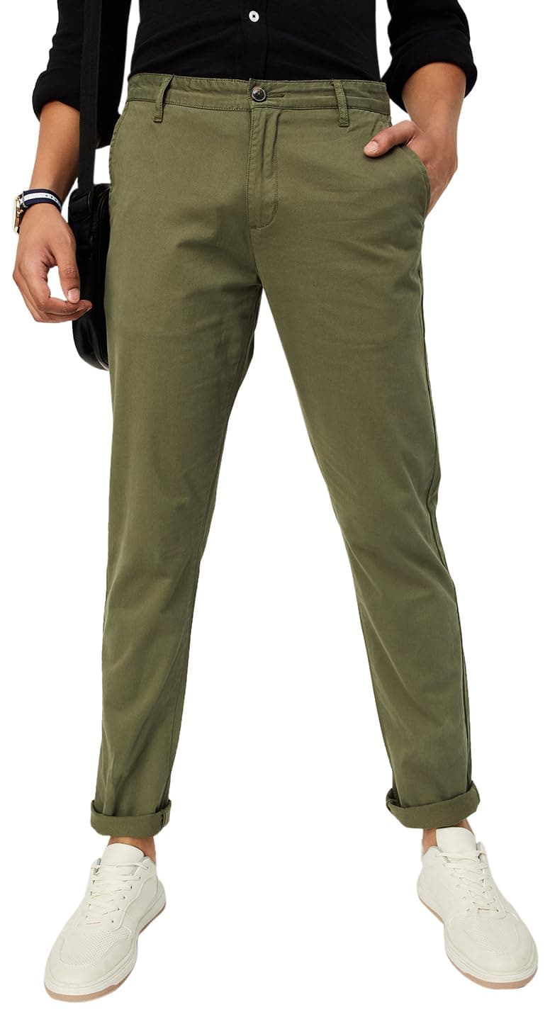 MaxMen's Slim Fit Mid Rise Pants