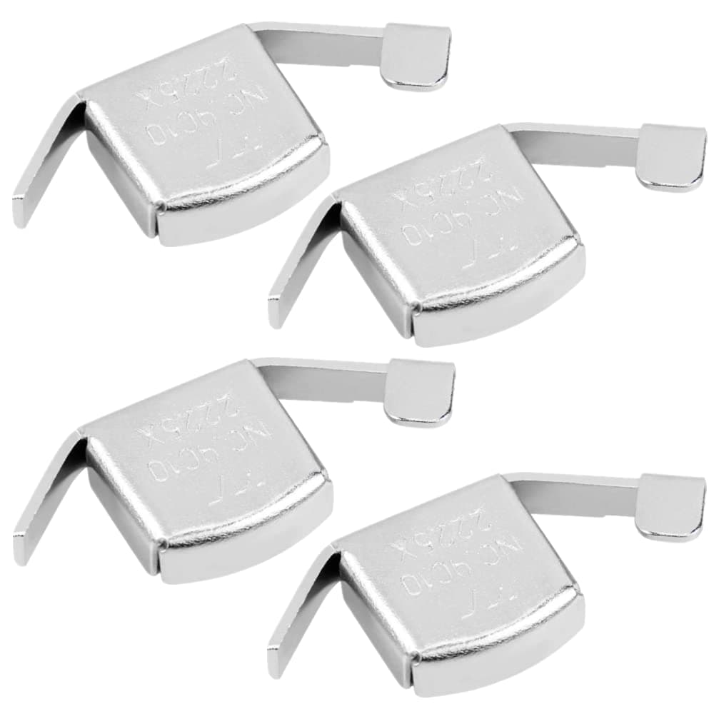Juliyeh 4 Pcs Universal Magnetic Seam Guide Press Feet, Machine Accessories for Universal Sewing Machines DIY Crafts Tools Parts Accessory, Silver
