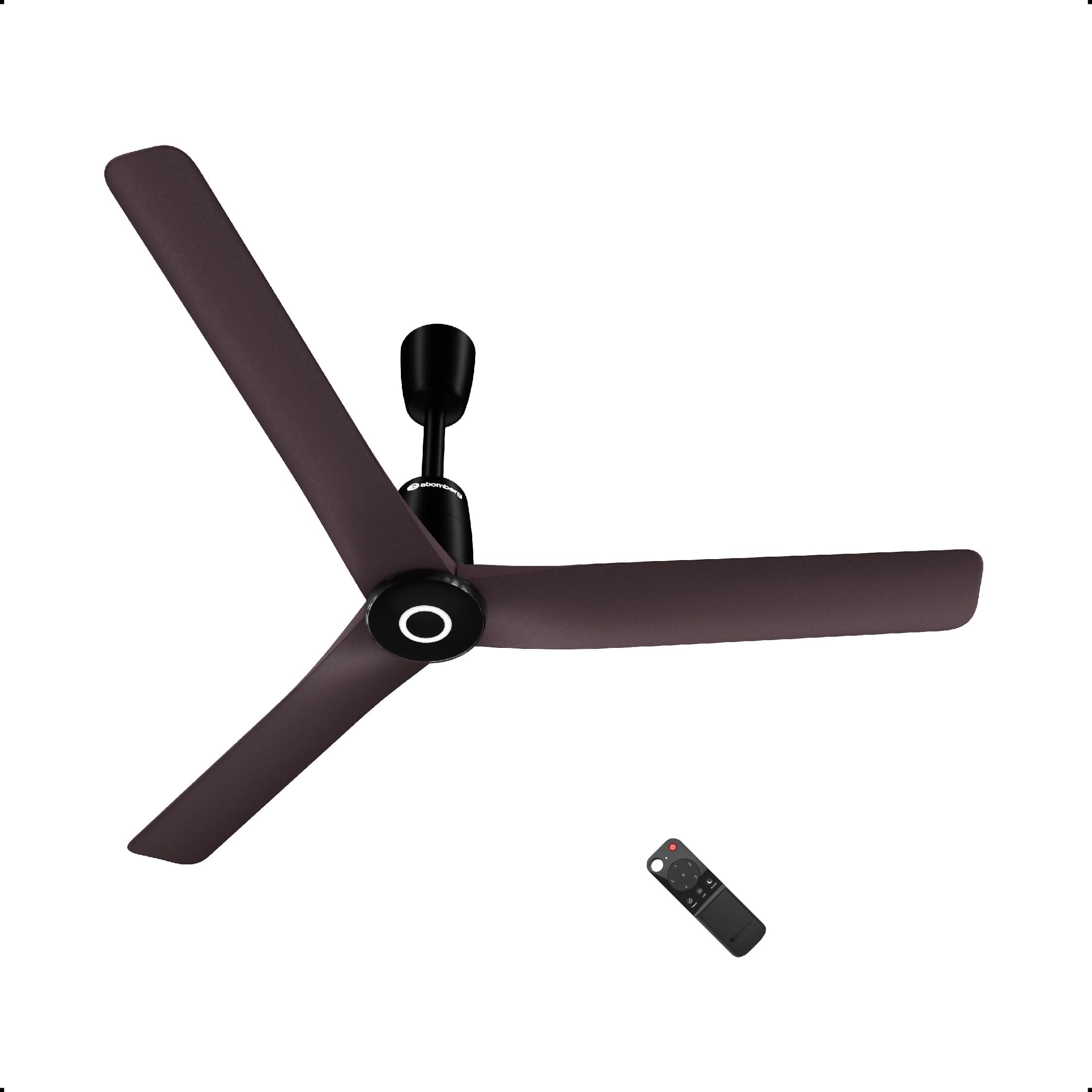 Aris Contour Smart 1200mm Voice Controlled BLDC Ceiling Fan with Remote |BEE 5 Star| Best-in-class Air Flow | Silent Operation| Designer Fan | Free Installation | 5 Year Warranty |Umber Brown