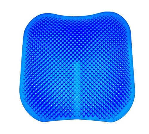 Breathable Silicone Massage Seat Cushion, Back Support, Coccyx and Sciatic Pain Relief, Easy to Clean, Unique 3D Pillar Design can be Progressive Massage Hips, Relieve Fatigue (Blue)