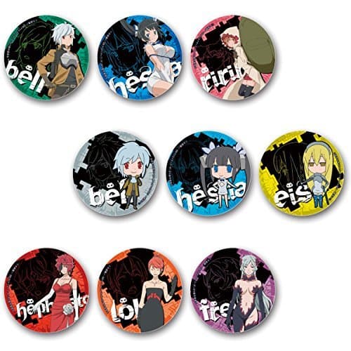 Minnano-Kuji Is It Wrong to Try to Pick Up Girls in a Dungeon Can Badge F Award queue 3 Set