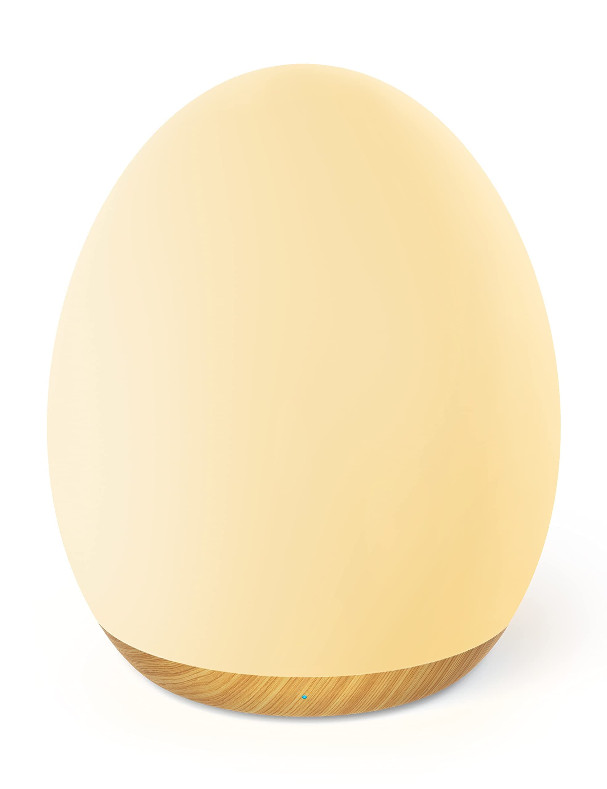 Night Light for Kids with Color Changing Mode & Dimming Function, Rechargeable Baby Egg Night Light with 1 Hour Timer&Touch Control, up to 100H, Wood Grain
