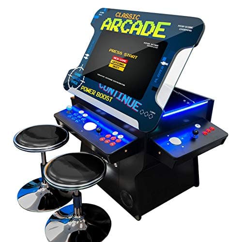 Creative Arcades Full Size Commercial Grade Cocktail Arcade Machine | 2 Player | 3500 Games | 26" LCD Lifting Screen | LED | 4 Sanwa Joysticks | Trackballs | 2 Stools | 3 Year Warranty