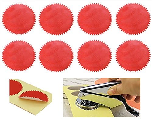 Sponsored Ad – 100pcs RED Vintage Embosser Stamp Sealing Blank Certificate Self-Adhesive Seal Stickers