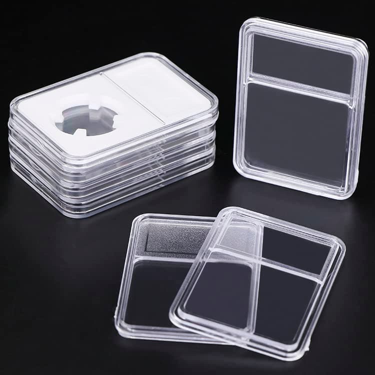 10Pack Coin Slab Snap Display Holder Storage 38mm for Morgan,Peace,IKE Silver Dollar