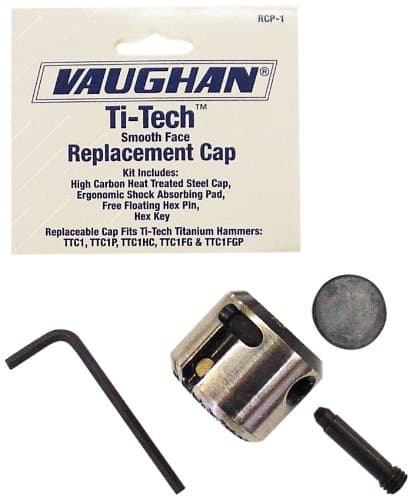 Vaughan 51607 RCM-2 Titanium Nail Hammer Replacement Cap with Milled Face