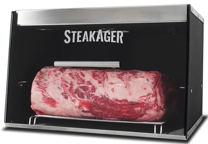 SteakAger PRO 15 in-Fridge Dry Aging Chamber for Dry Aging Meat at Home, Steak Aging Kit for your Primary Refrigerator, Works in your Garage Fridge, Dry Curing Chamber – 15 lbs.