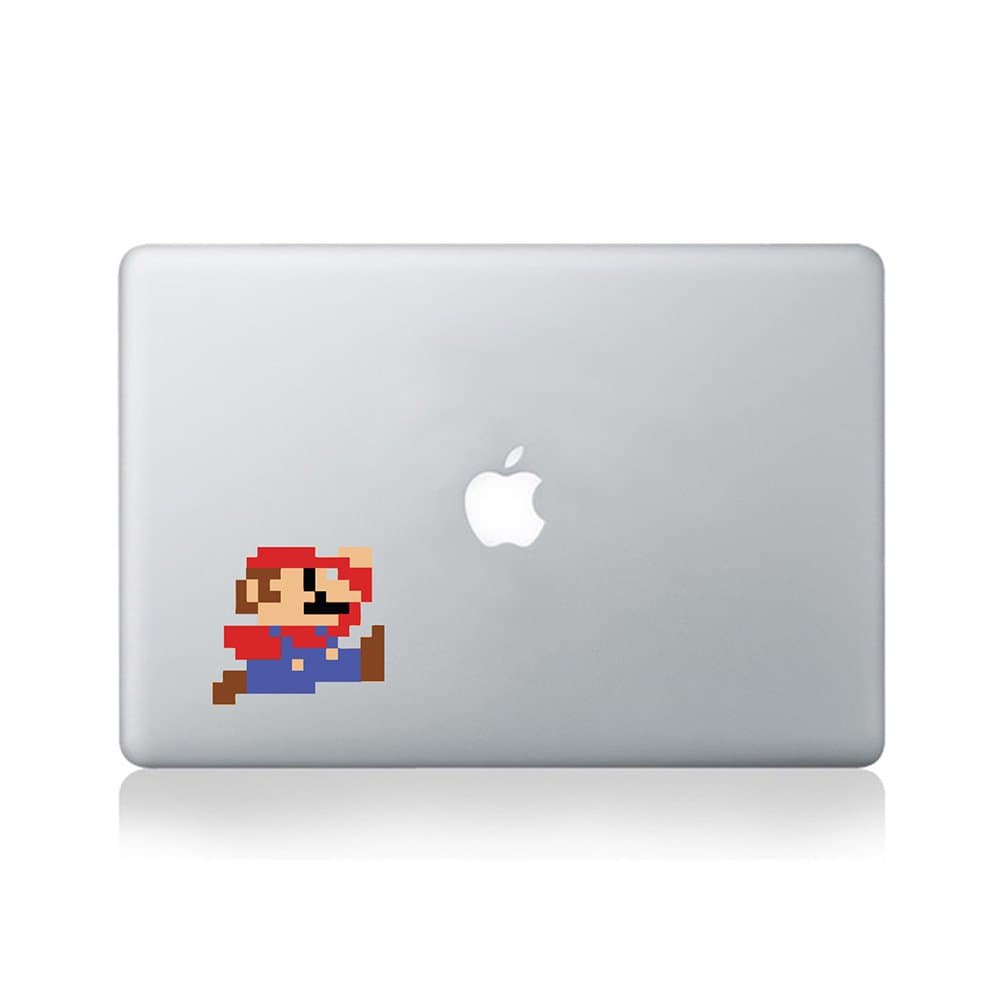 8-bit Mario Vinyl Sticker for MacBook (13-inch MacBook and 15-inch MacBook) / Laptop/Guitar