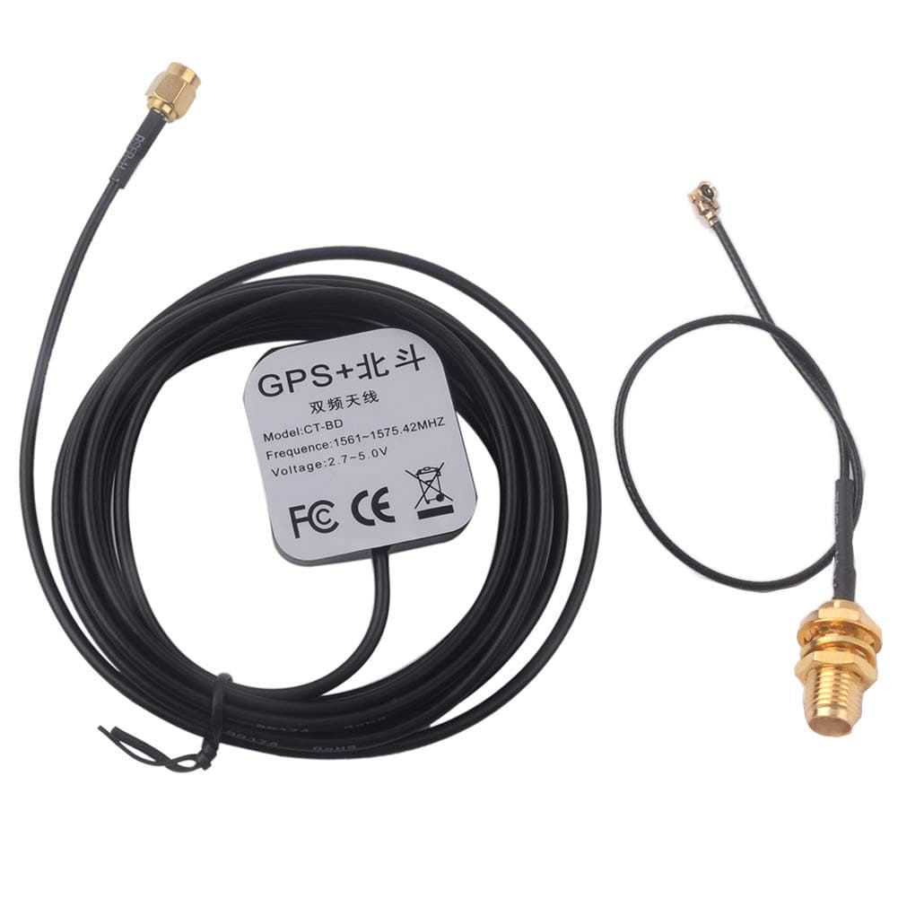 Waterproof Active GPS Navigation Antenna DC 3V-5V, Connectors SMA Male Plug M8030 GPS Antenna 28dB Gain for GPS Module Receiver Tracking