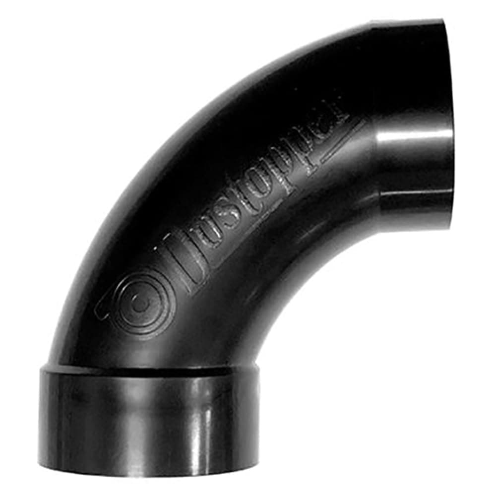 Dustopper High Flow Shop Vacuum Elbow – 90-Degree Sweep Elbow Connector with 2-½” Nominal (2-1/4" actual) Port, Improves Airflow For Wet Dry Vac Dust Collection System (1 Elbow)
