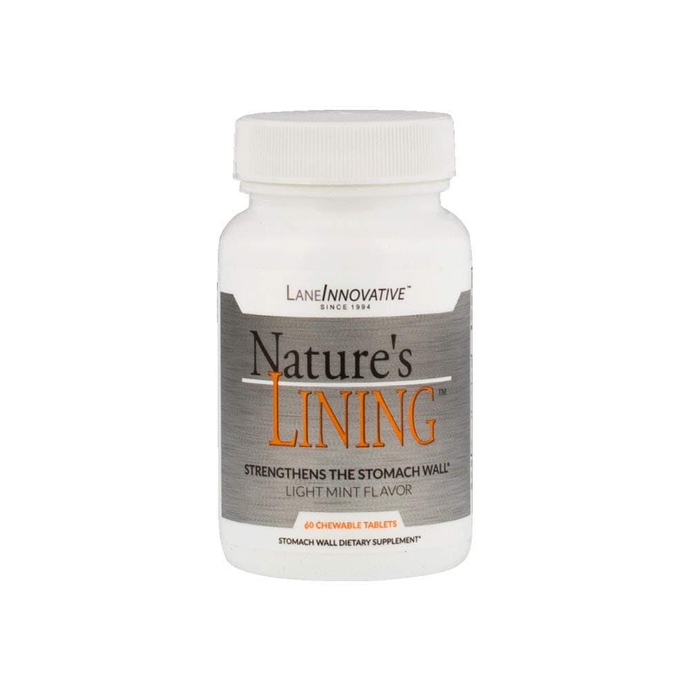 Lane Innovative - Nature's Lining, Chewable Tablets, Helps Protect Stomach Wall, Long Lasting Relief, Supports Digestive Balance* (60 Servings)