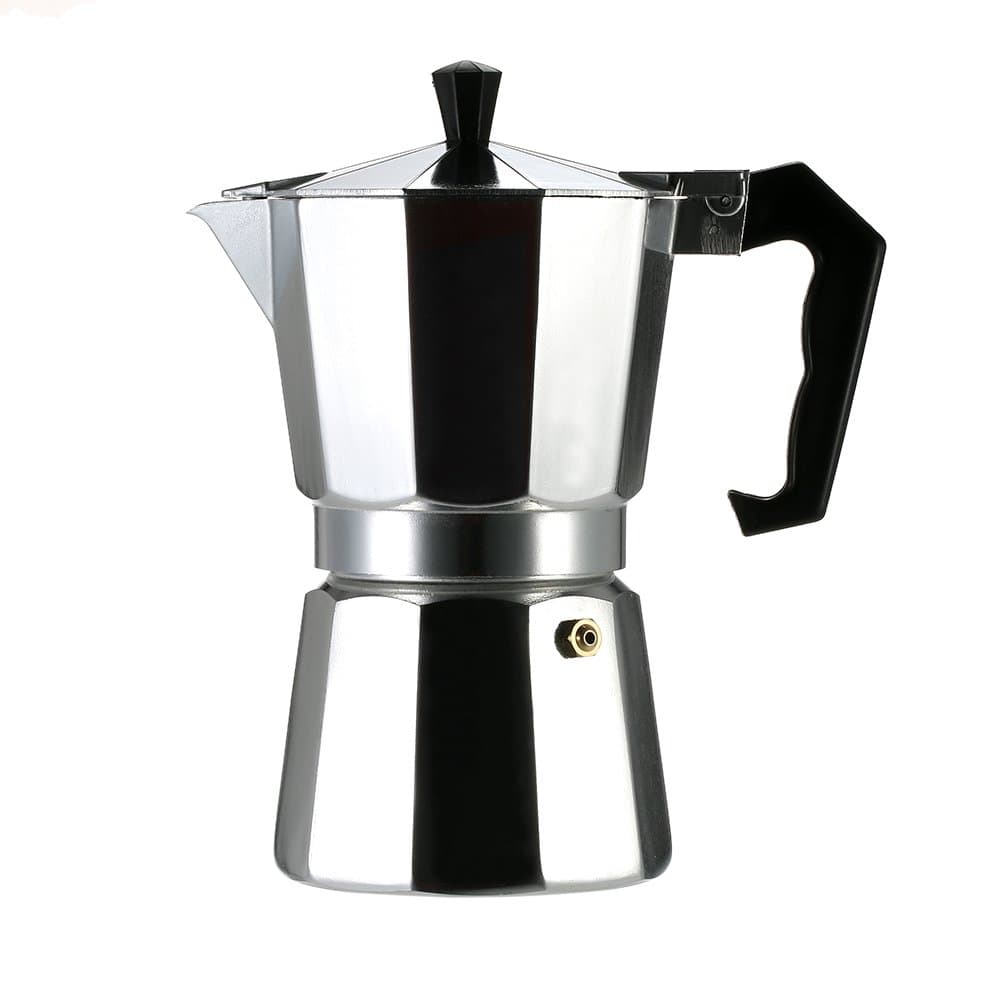 Turkish Coffee Maker Italian Espresso Moka Coffee Pot Octagonal For Coffee Lover Aluminum 6 Cups 300Ml