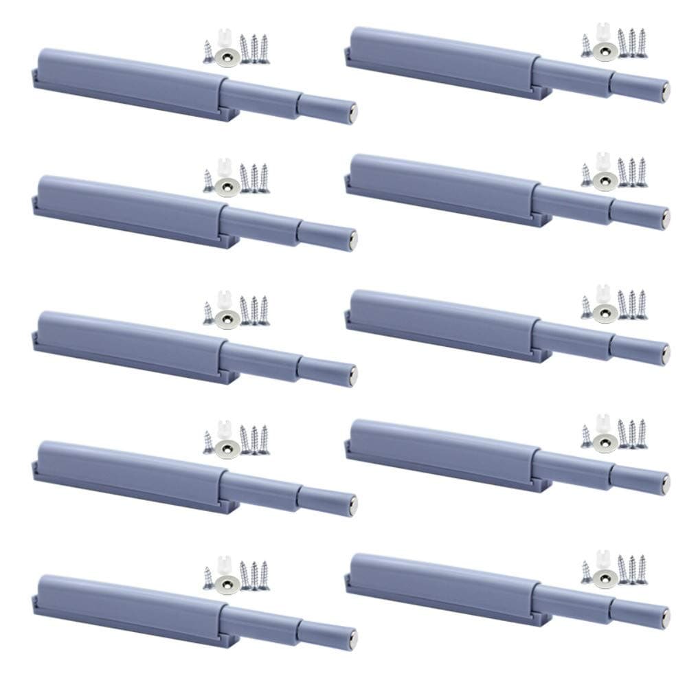 LumenTY (10 Pack) Hinges Magnetic Catch Drawer Hinges Home Push to Open System Damper Buffer with Magnetic Anti-Collision Buffer Suitable for Cabinet Door Drawer