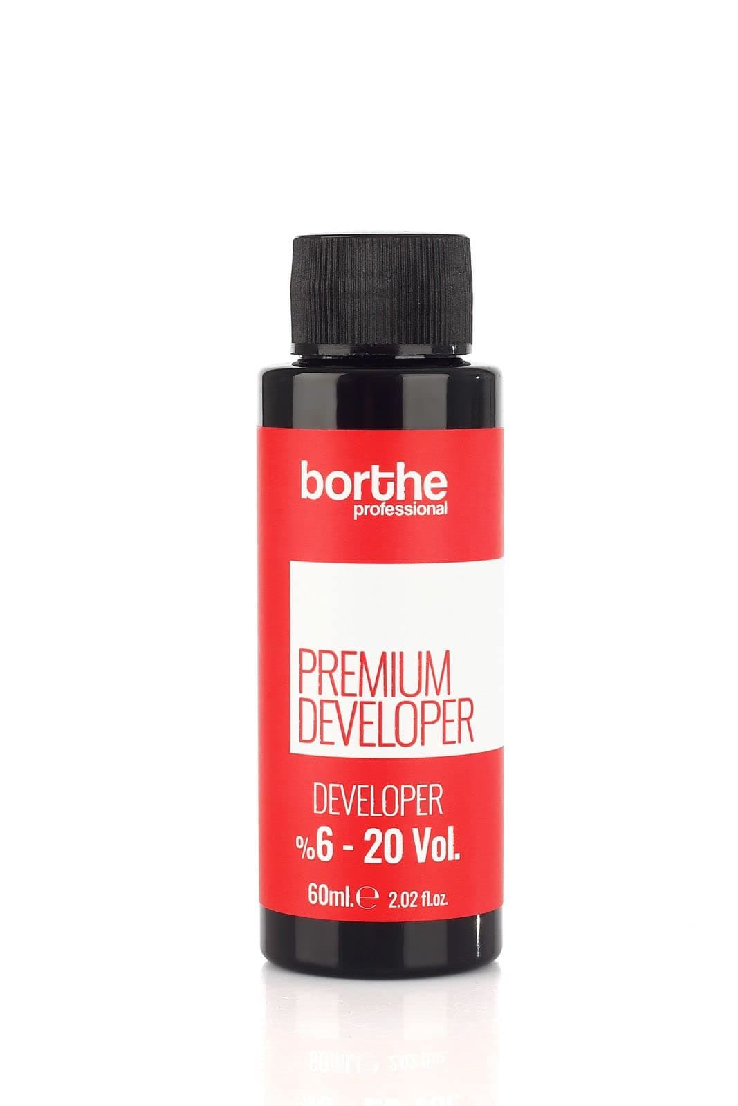 Borthe Mini Professional Creme Hair Developer Activator Peroxide for Hair Colouring Long Lasting Colour and Grey Coverage 60ml 6% 20 Volume