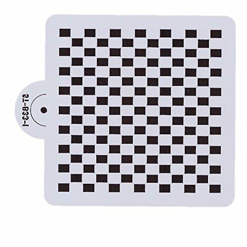 Bakell Stencil - 6x6 Checkered Print - Decorating and Crafting Stencils from Bakell