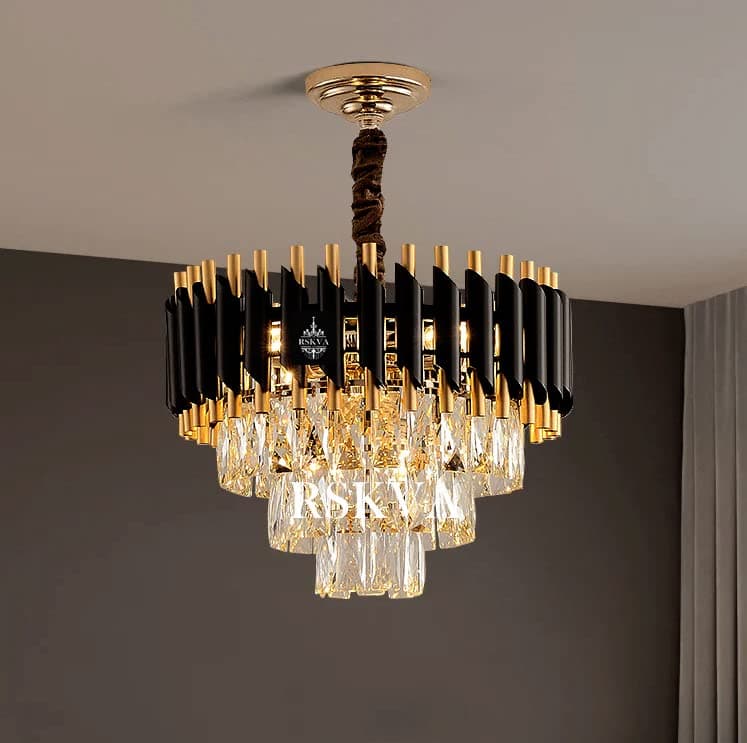 RSKVA Black Mamba Round Chandelier