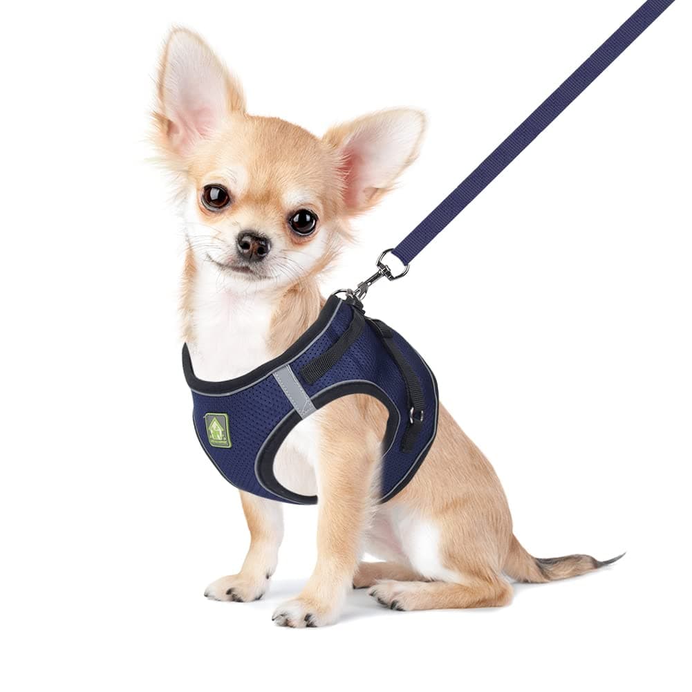FEimaX Cat Harness & Leash Set - Escape Proof Walking, No Pull Reflective Soft Mesh Puppy Step-in Vest Harness for Small Dogs & Cats