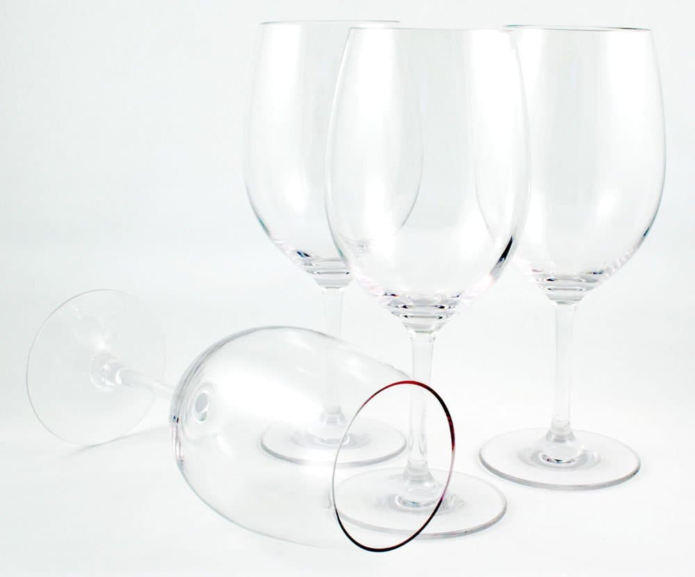 WineTanium Unbreakable Stemmed 20 oz Wine Glasses - 100% Tritan - Shatterproof, Reusable, Dishwasher Safe - Set of 4