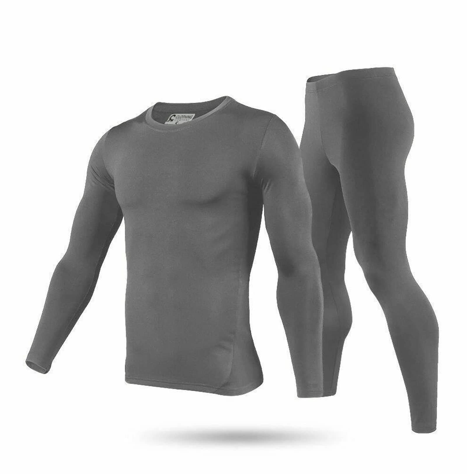 9M Men's Ultra Soft Thermal Underwear Base Layer Long Johns Set with Fleece Lined