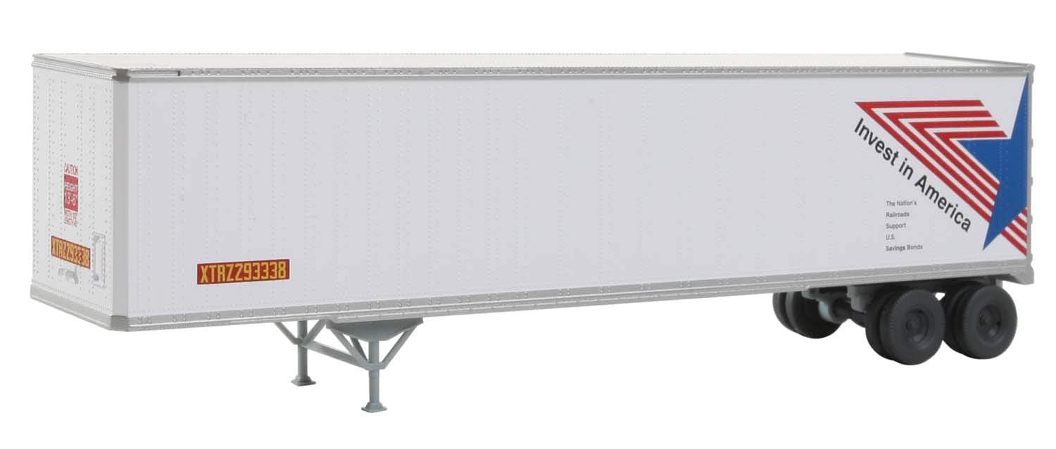 Walthers Trainline 45' Stoughton Trailer 2 Pack Xtra Leasing - Assembled Train Collectable Train