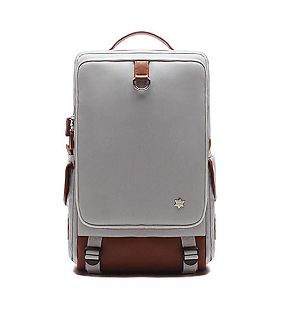 Hard Canvas Casual Daily Laptop Computer Storage Backpack (Gray)