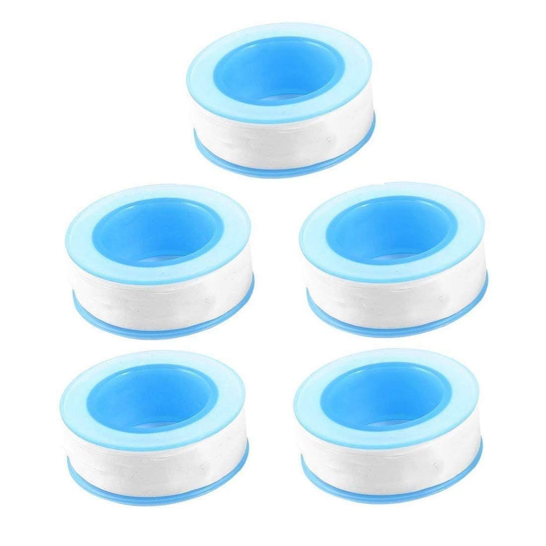 Teflon Tape, Thread Seal Tapes,PTFE Thread Seal Tape for Plumbers Sealant Tape for Leak Water Pipe Thread 1/2 inch x 500 inch (5 Pack/White)