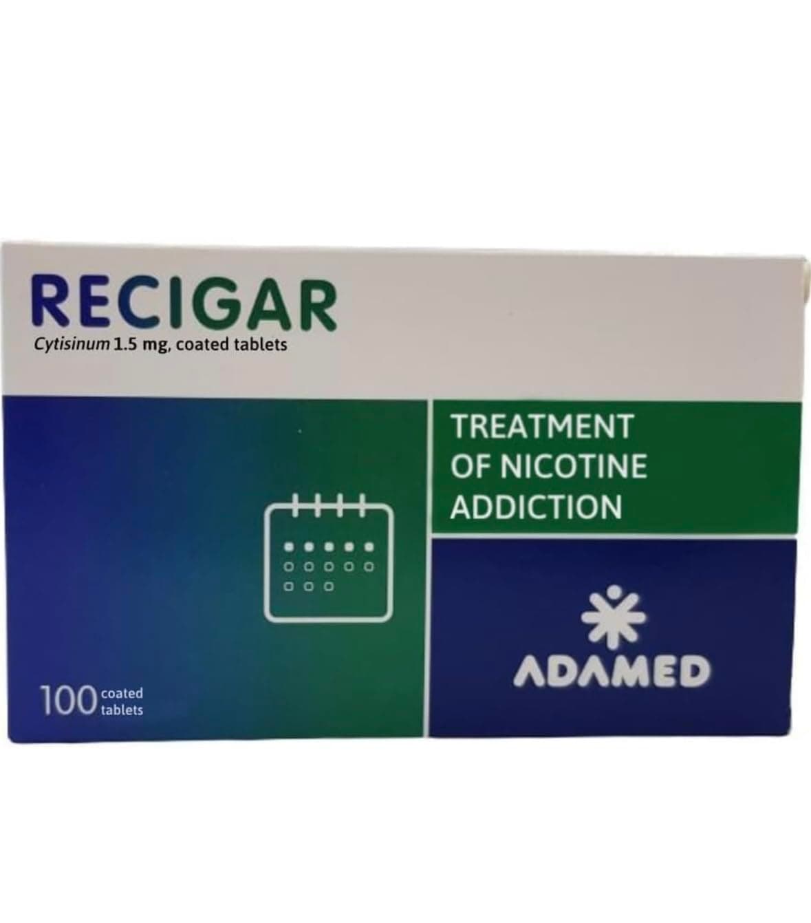 Stop Smoking Recigar 100 Tablets Cytisine