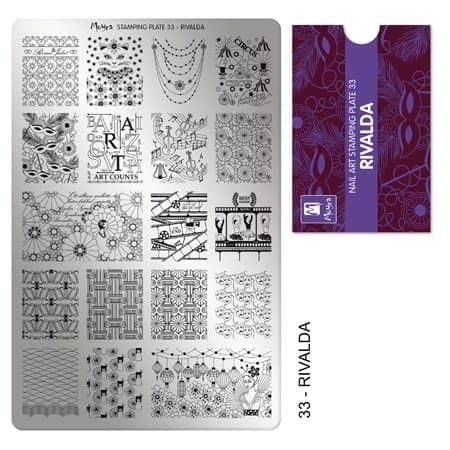 Moyra STAMPING PLATE 33 "RIVALDA STAMPING PLATE