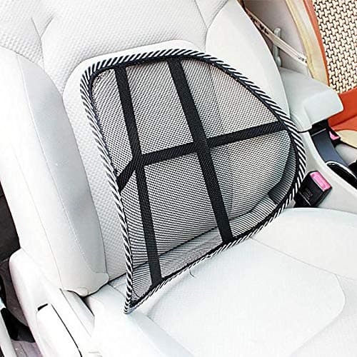 Cool & Breathable Mesh Support - Lumbar Support Cushion Seat Back Muscle Car Home Office Chair Pain Relief Travel by Lumbar Mesh Supporter