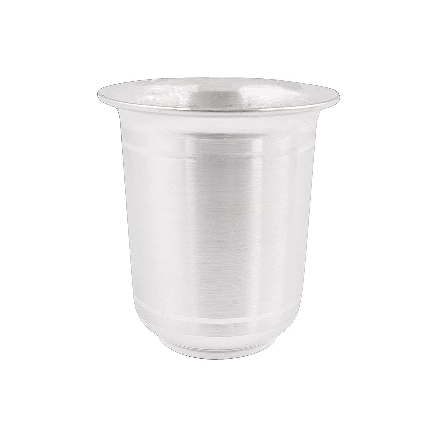 Kashvi Pure Silver Solid Glass BIS Hallmark Certified (5x5 cm, 17 gm), 250 Ml