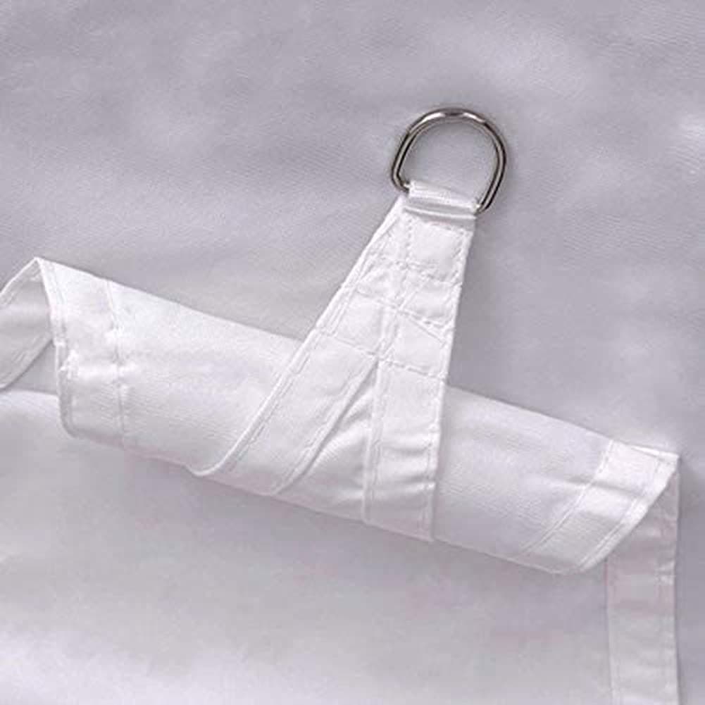 Kenthia 4x4x5.7m/13x13x18.7ft Right Triangle Polyester Shade Sail UV Waterproof Resistant Outdoor Canopy Patio Garden Tent Awning